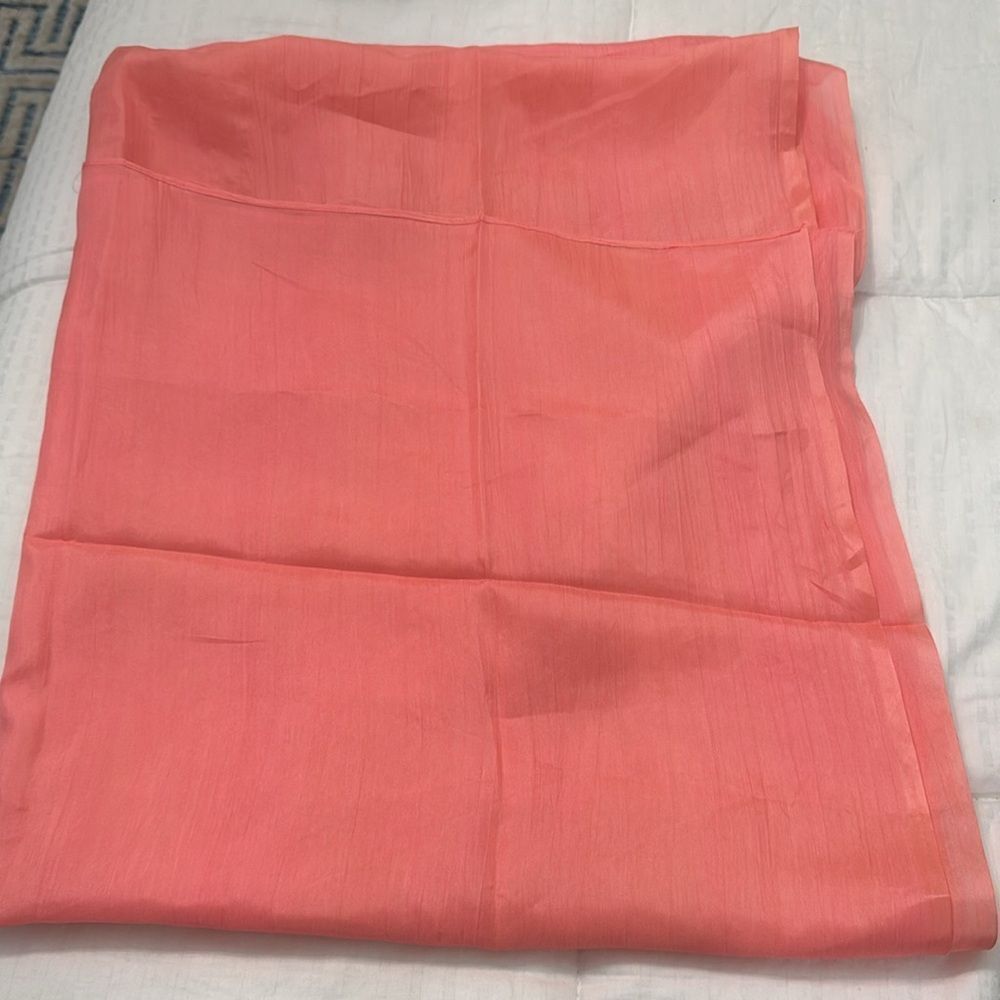Coral maxi scarf, wrap or sarong 35”x70”